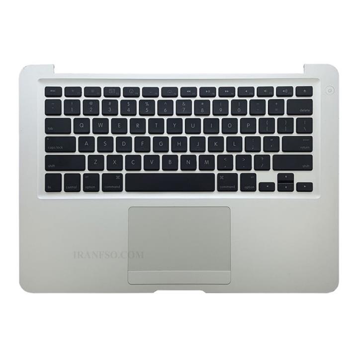 کیبرد لپ تاپ اپل MacBook Air A1237-13 Inch_607-2255-A مشکی با قاب C نقره ای Keyboard Laptop Apple MacBook Air A1237-13 Inch_607-2255-A Whit Case C Black-Silve